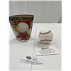 Image 1 : Major League Baseball Hidden Treasures Autographed Baseball with Original Bag Check Photo For Signat