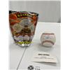 Image 1 : Major League Baseball Hidden Treasures Autographed Baseball with Original Bag Check Photo For Signat