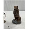 Image 2 : Lot of a Mountain Hoof Vintage Fan and Bear Statue