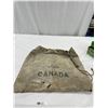 Image 1 : 1966Vintage Canvas Canada Post Mail Bag. Some Stains, No Tears or Damage