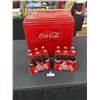 Image 1 : Vintage Coca Cola Picnic Cooler Rough On Bottom Plus Christmas Coca Cola Bottle Full