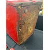 Image 8 : Vintage Coca Cola Picnic Cooler Rough On Bottom Plus Christmas Coca Cola Bottle Full