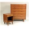 Image 1 : A MODERN THREE PIECE MAHOGANY BEDROOM SET
