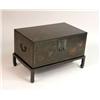 Image 1 : A PAINTED CHINOISERIE-STYLE CHEST ON STAND