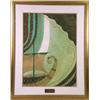 Image 1 : A FRAMED GOUACHE AND GOLD FILIGREE ON PAPER