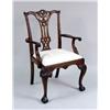 Image 3 : A SET OF SIX CHIPPENDALE-STYLE MAHOGANY DINING CHAIRS