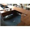 Image 2 : DANISH MAPLE 6' X 6' BOWFRONT EXECUTIVE DESK (LH)