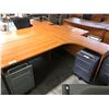 Image 2 : DANISH MAPLE 6.5' X 5' CORNER COMPUTER DESK (RH)