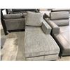 Image 2 : GREY CHAISE LOUNGE CHAIR WITH SOME DAMAGE