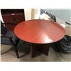 Image 1 : MAHOGANY 42" ROUND TABLE
