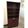 Image 1 : MAHOGANY 6' DOUBLE DOOR BOOKCASE