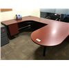 Image 2 : MAHOGANY 8 X 6' EXECUTIVE DESK