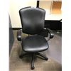 Image 1 : BLACK LEATHER GLOBAL SUPRA HIGH BACK EXECUTIVE CHAIR