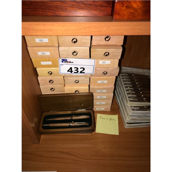 LOT OF PENCILS IN CASES
