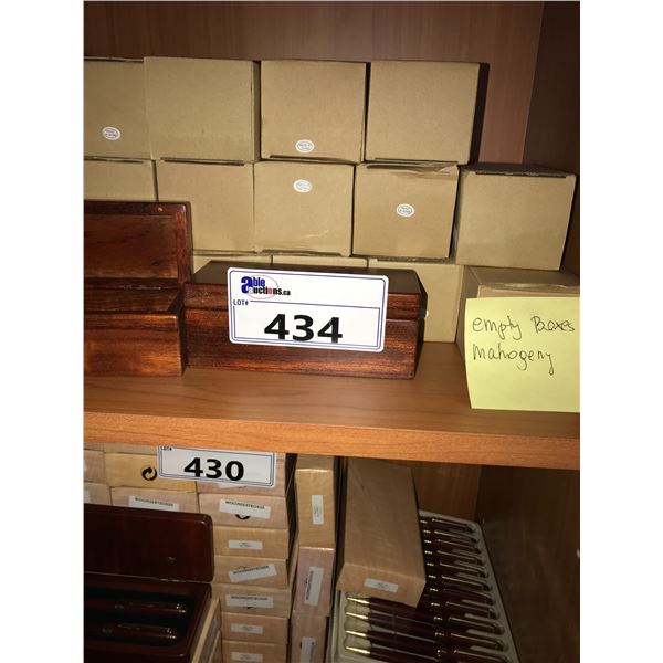 LOT OF MAHOGANY GIFT BOXES