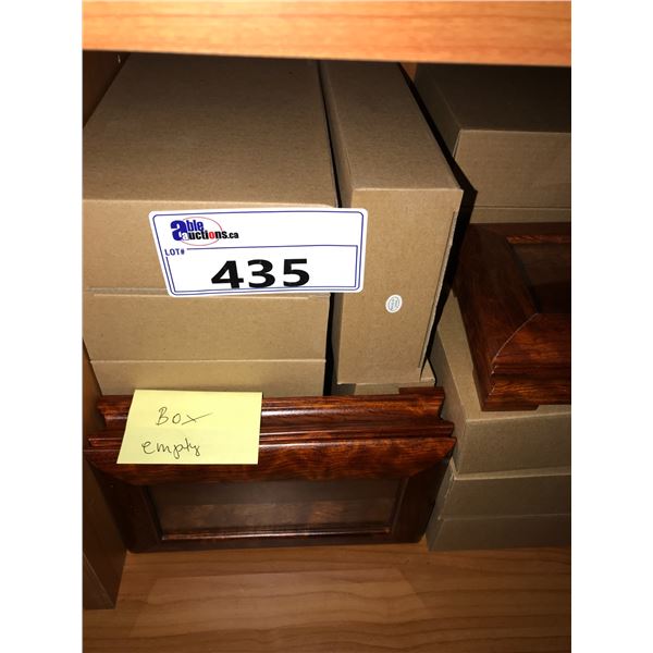 LOT OF MAHOGANY GIFT BOXES