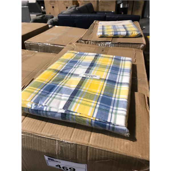 24  CABIN CRAFT WEAVERS OF MADRAS INDIA 60" X 84" PROVENCE TABLE CLOTHS