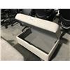 Image 1 : GREY FABRIC STORAGE OTTOMAN