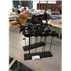 Image 1 : 4 BLACK FLAMINGO DECOR PIECES SOME WITH CRACKS