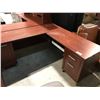Image 2 : CHERRY 6 X 6' CORNER COMPUTER DESK