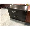 Image 2 : DARKWOOD 36"W 2 DRAWER LATERAL FILE CABINET
