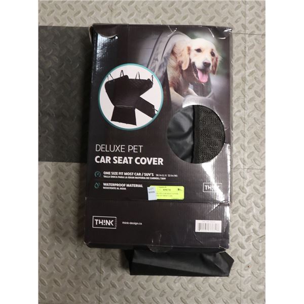 DELUXE PET CAR SEAT COVER -  ONE SIZE FIT MOST CAR