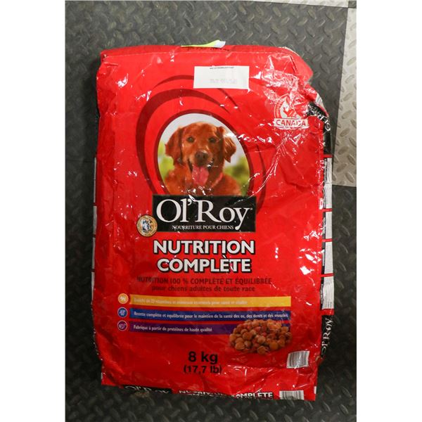 OL' ROY COMPLETE NUTRITION DOG FOOD 8KG