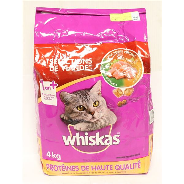 WHISKAS MEATY SELECTIONS CAT FOOD 4KG