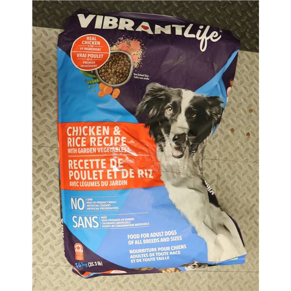 VIBRANTLIFE FOOD FOR ALL ADULT DOGS CHICKEN & RICE