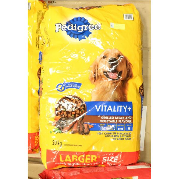 PEDIGREE VITALITY+ DRY FOOD FOR ADULT DOGS 20KG