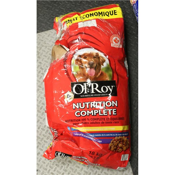 OL' ROY NUTRITION COMPLETE DOG FOOD 18KG