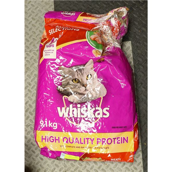 WHISKAS MEATY SELECTION FOOD FOR ADULT CATS 9.1KG