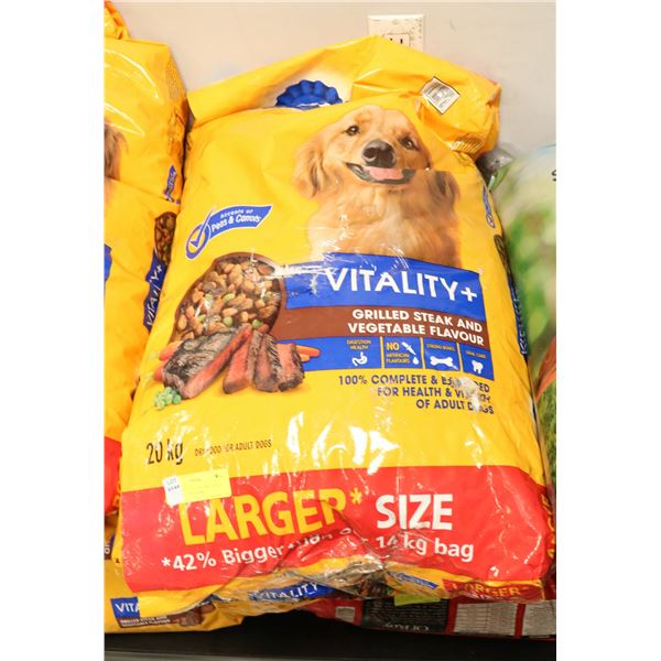 PEDIGREE VITALITY+ DRY FOOD FOR ADULT DOGS 20KG