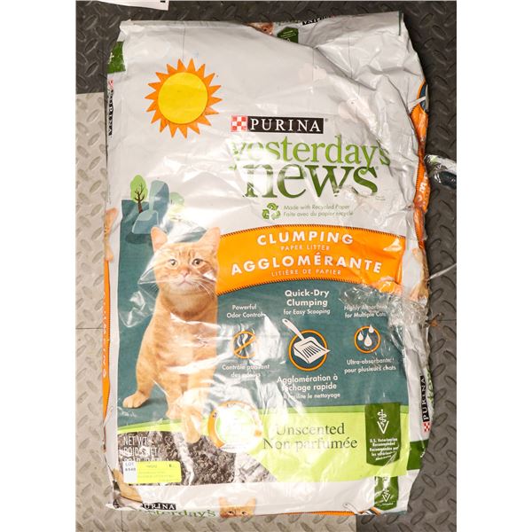PURINA YESTERDAY NEWS CLUMPING PAPER LITTER 9.07KG