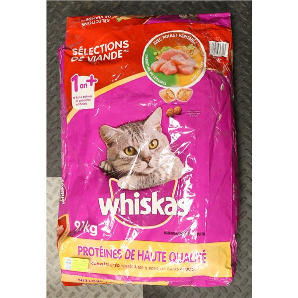 WHISKAS MEATY SELECTIONS FOOD FOR ADULT CATS 9.1KG