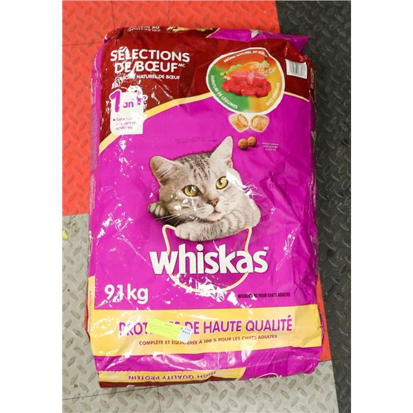 WHISKAS BEEF SELECTIONS FOOD FOR ADULT CATS 9.1KG