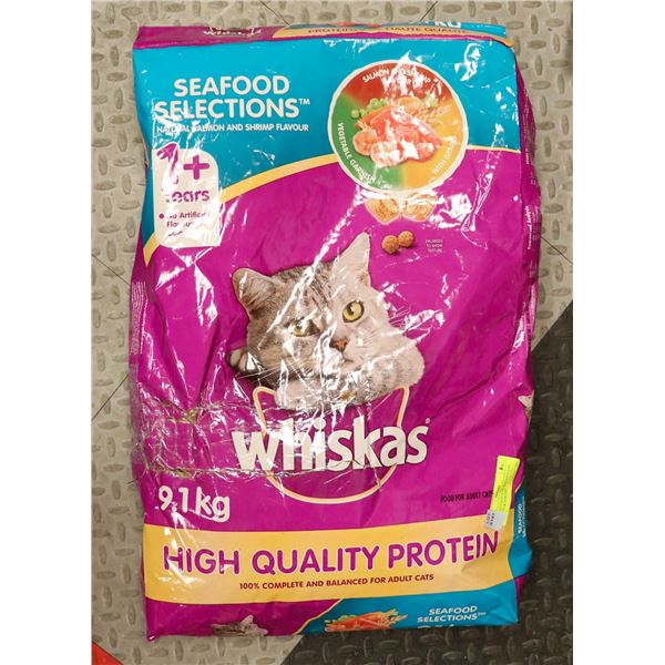 WHISKAS FOOD FOR ADULT CATS SEAFOOD & SHRIMP