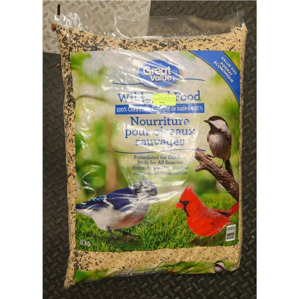 GREAT VALUE WILD BIRD FOOD 100% CORN FREE 18KG