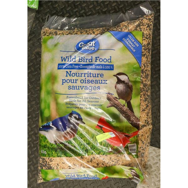 GREAT VALUE WILD BIRD FOOD 100% CORN FREE 18KG