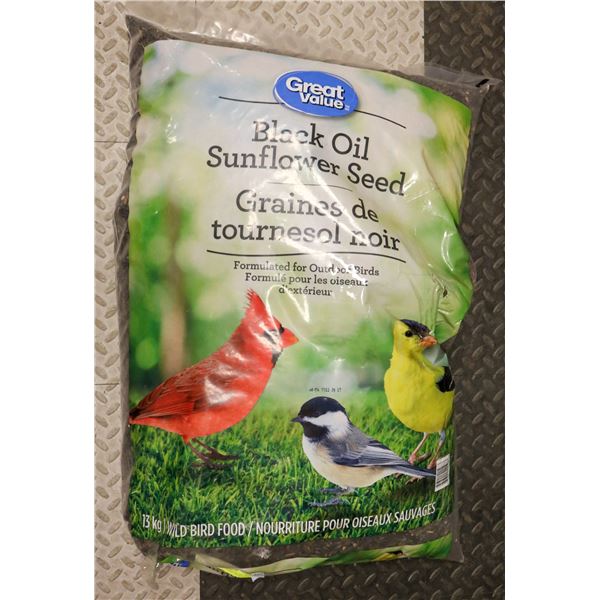 GREAT VALUE BLACK OIL SUNFLOWER SEED 13KG