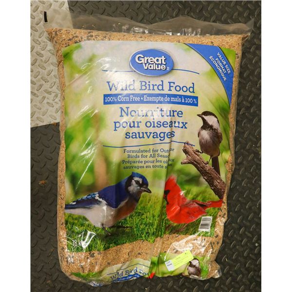 GREAT VALUE WILD BIRD FOOD 100% CORN FREE 18KG