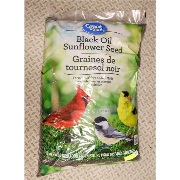 GREAT VALUE BLACK OIL SUNFLOWER SEED 13KG