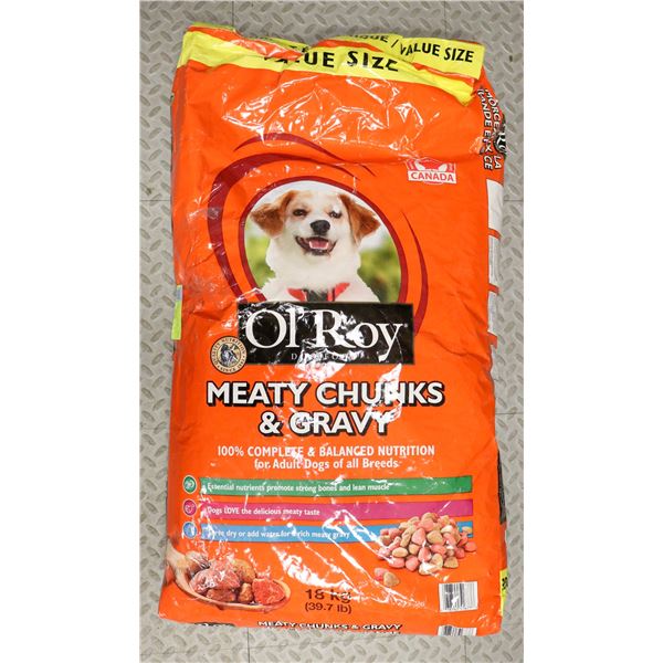 OL' ROY MEATY CHUNKS & GRAVY 18KG