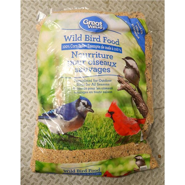 GREAT VALUE WILD BIRD FOOD 100% CORN FREE 18KG