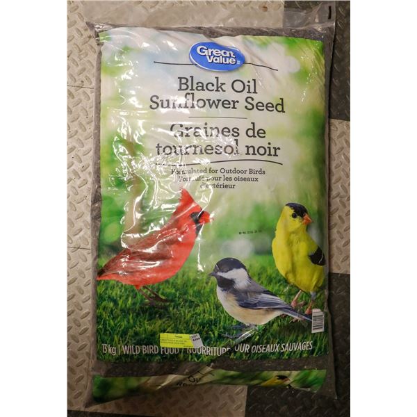 GREAT VALUE BLACK OIL SUNFLOWER SEED 13KG