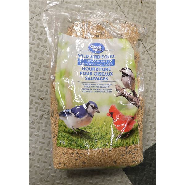 GREAT VALUE WILD BIRD SEED 100% CORN FREE 9KG