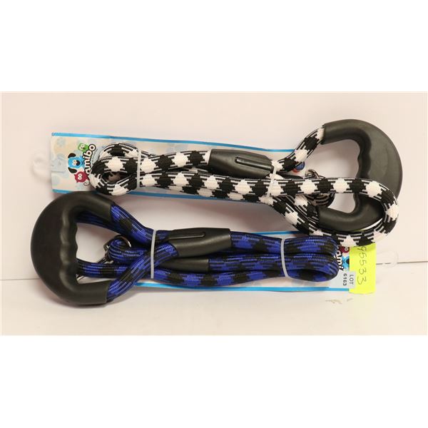 PAIR OF NEW ROPE LEASHES