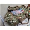 Image 2 : Qty 2 Bags (one Camo Duffle) w/ Multiple New Plastic Toys