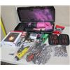 Image 1 : Misc Tools: Power Saw in Case, Hyper Tough Light, Ratchets, Sockets, etc