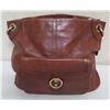 Image 1 : Coach Brown Tote w/ Front Pocket & Animal Print Interior
